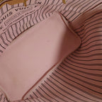 Louis Vuitton Monogram Neverfull MM Tote Brown Pink Leather Gold — view 4