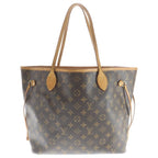 Louis Vuitton Monogram Neverfull MM Tote Brown Pink Leather Gold