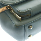 Chanel Quilted Business Affinity Caviar Leather Chain Shoulder Bag GD Blue — view 5