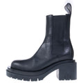 Bottega Veneta Rug Chelsea Leather Side Gore Heels Short Boots Black