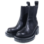 Bottega Veneta Rug Chelsea Leather Side Gore Heels Short Boots Black — view 2