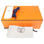 Hermes Impulse Chaine D'ancre Nylon Leather Lace Up Sneakers Navy — view 6