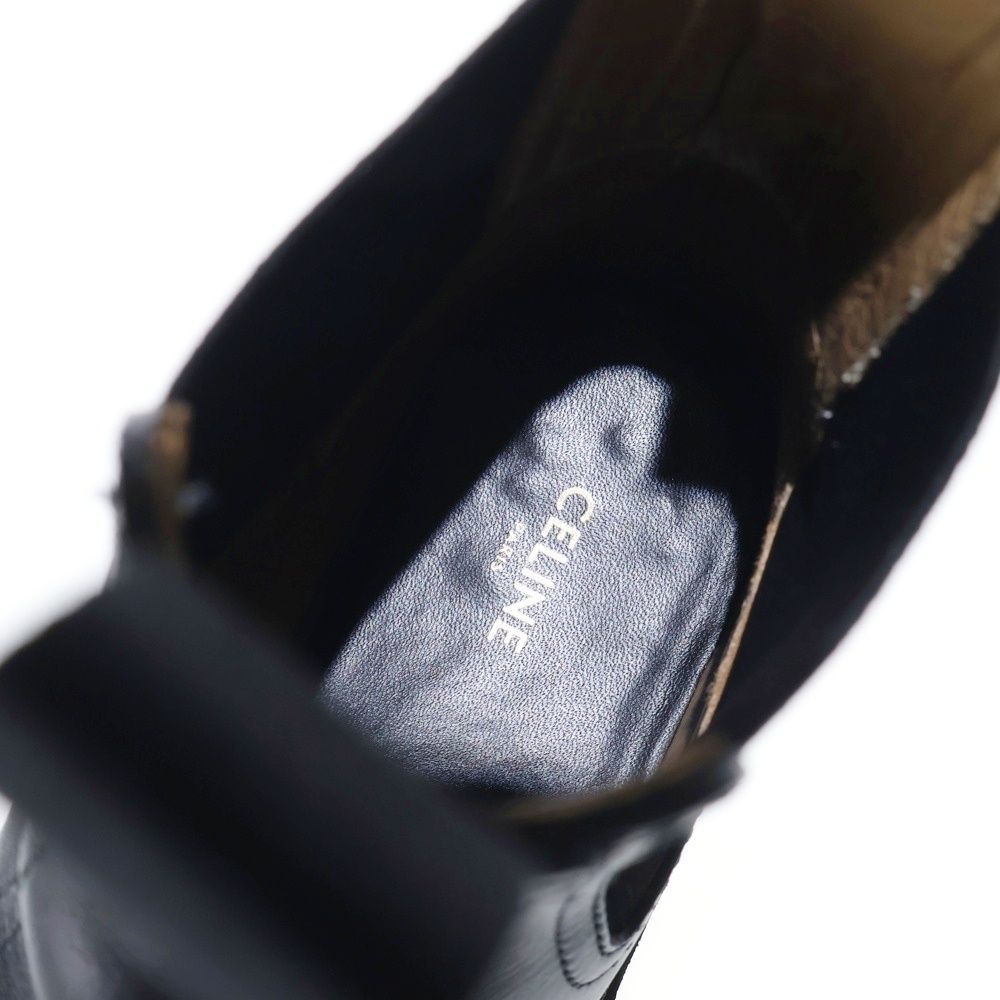 Celine Margaret Side Gore Chelsea Boots Black — view 5