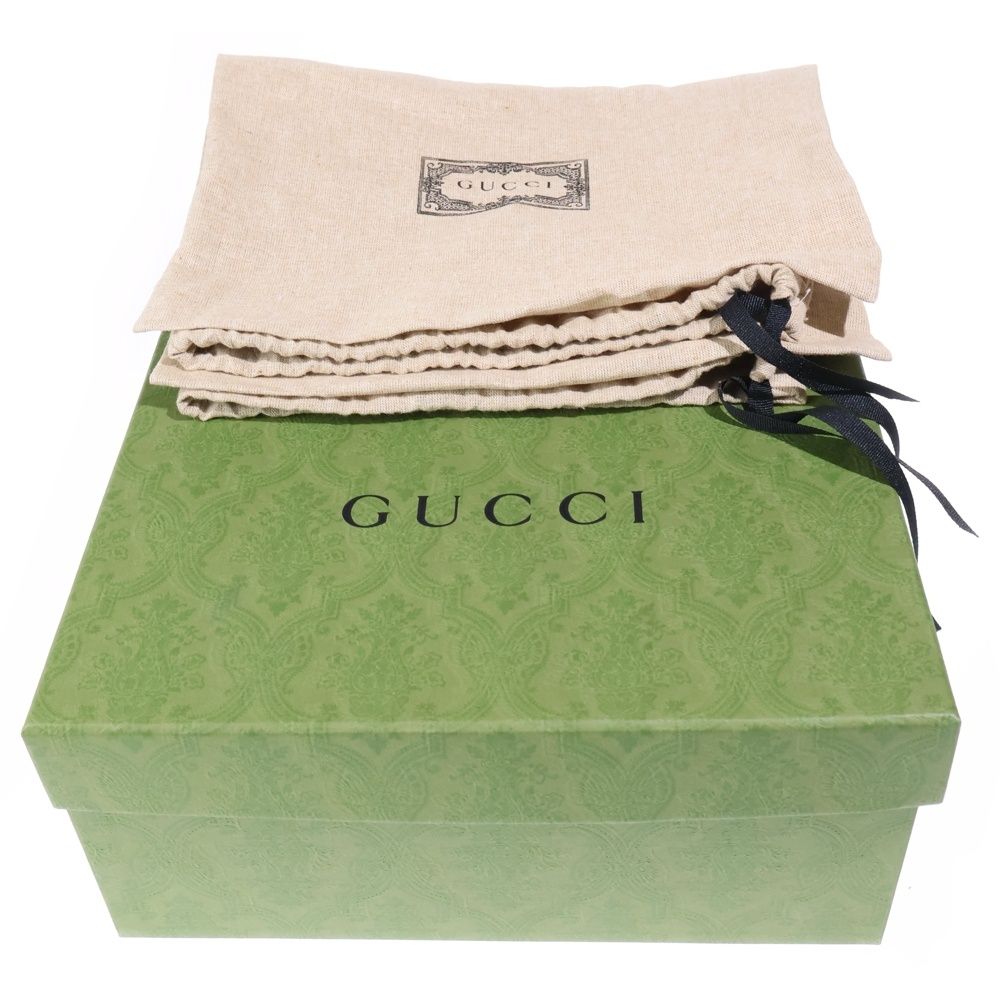 Gucci Interlocking Chain Leather Loafers Black — view 6