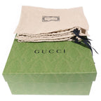 Gucci Interlocking Chain Leather Loafers Black — view 6