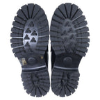 Gucci Interlocking Chain Leather Loafers Black — view 5