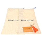 Louis Vuitton LV Sprint Line Low Cut Sneakers Shoes Gray Orange — view 6
