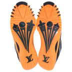 Louis Vuitton LV Sprint Line Low Cut Sneakers Shoes Gray Orange — view 5