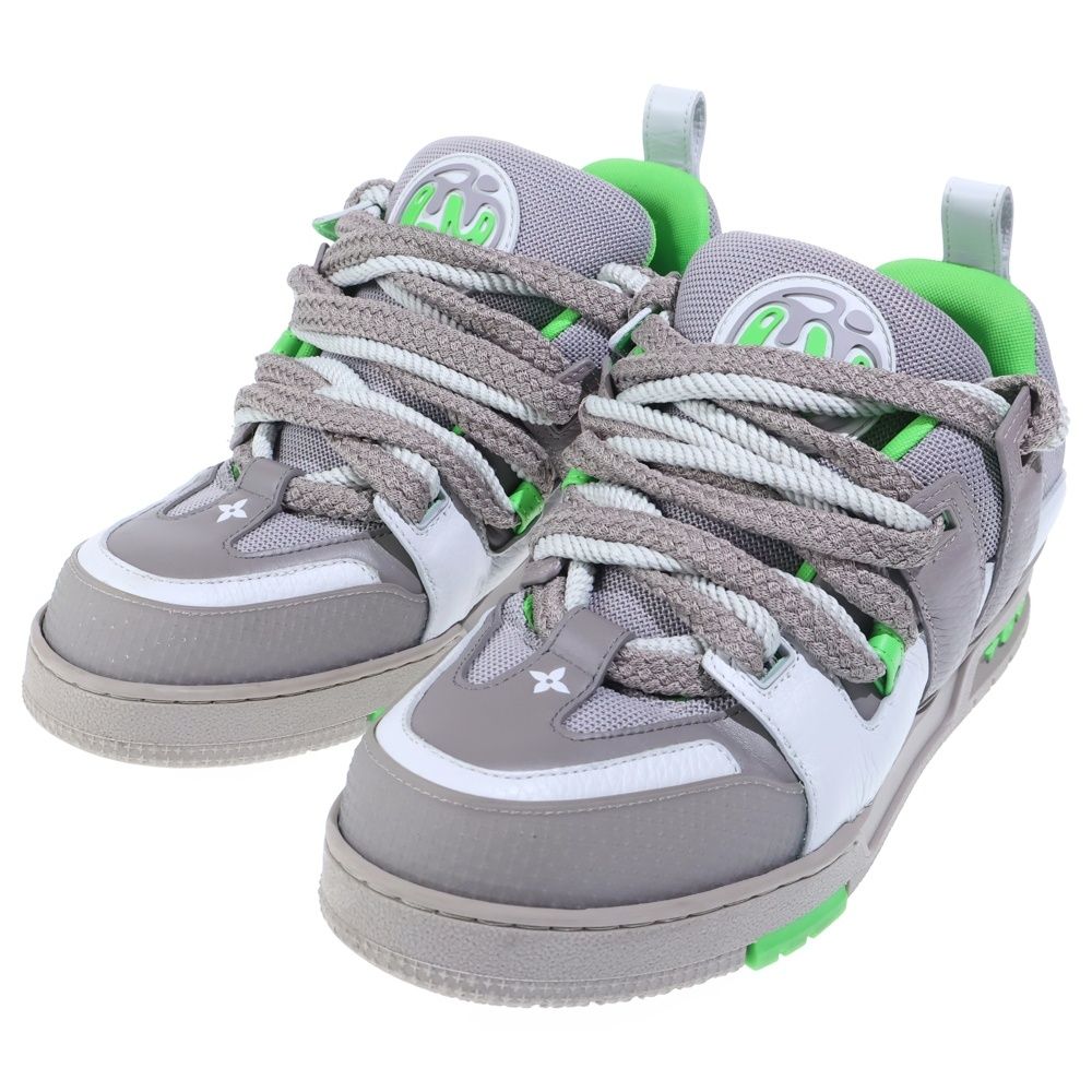 Louis Vuitton LV Skate Line Green Low Cut Sneakers Gray — view 2
