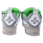 Louis Vuitton LV Skate Line Green Low Cut Sneakers Gray — view 3