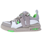 Louis Vuitton LV Skate Line Green Low Cut Sneakers Gray