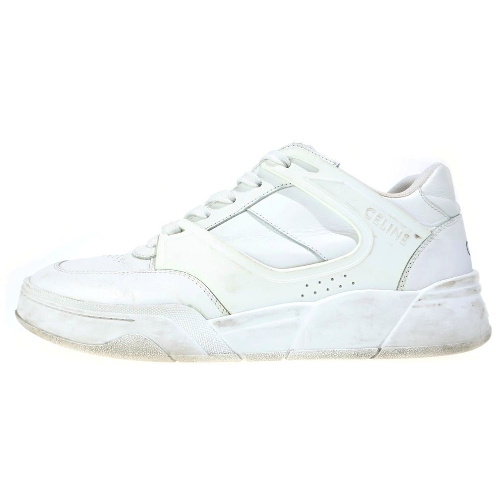 Celine Low Top Sneaker Leather Low Cut Sneakers White