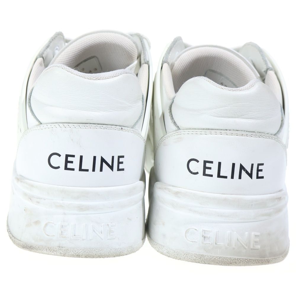 Celine Low Top Sneaker Leather Low Cut Sneakers White — view 3