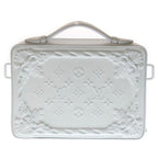 Louis Vuitton LV Ornament Soft Trunk Shoulder Bag Chain White Leather — view 2