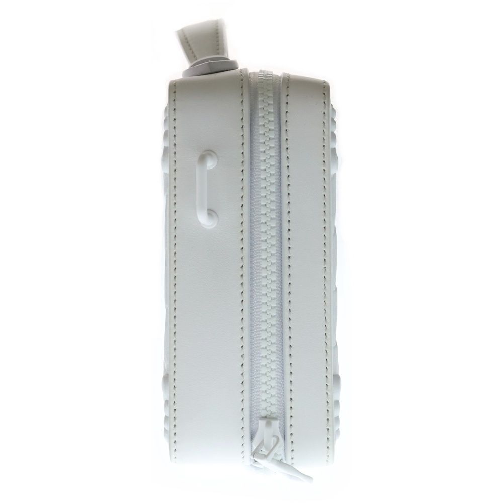 Louis Vuitton LV Ornament Soft Trunk Shoulder Bag Chain White Leather — view 3