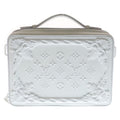 Louis Vuitton LV Ornament Soft Trunk Shoulder Bag Chain White Leather