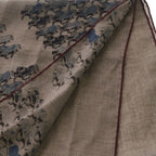 Hermes the Parade Print Rectangle Cashmere Shawl Gray Scarf — view 2