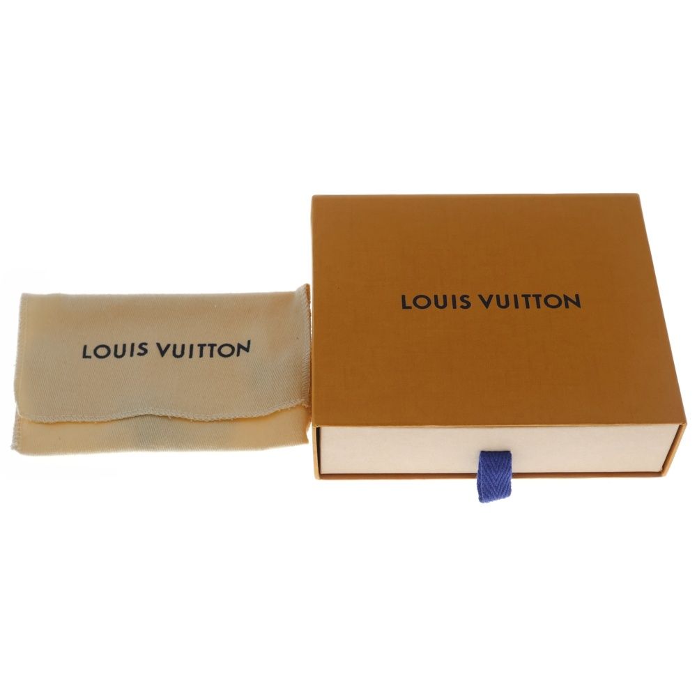 Louis Vuitton Nanogram Miniature Name Tag Necklace Pendant Chain Silver Gold — view 6