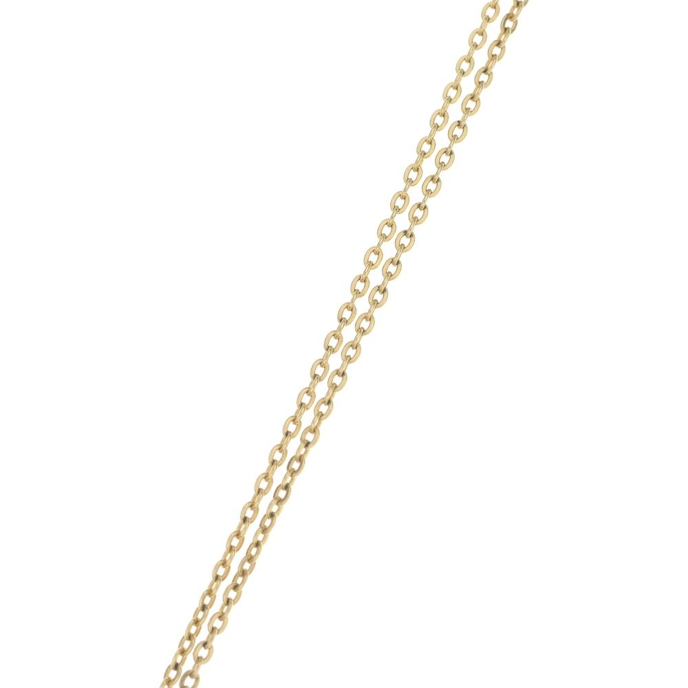Louis Vuitton Nanogram Miniature Name Tag Necklace Pendant Chain Silver Gold — view 4