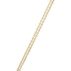 Louis Vuitton Nanogram Miniature Name Tag Necklace Pendant Chain Silver Gold — view 4