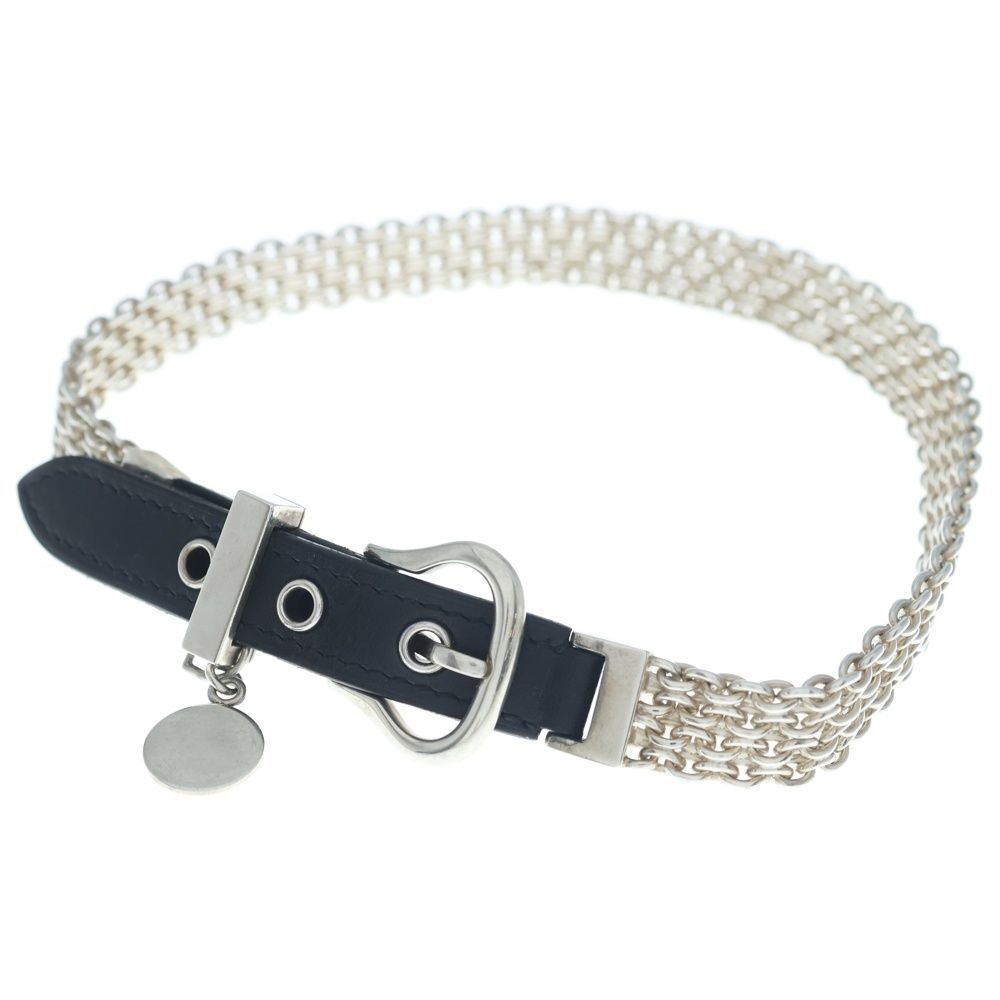Hermes Ceintrue Silver Necklace Century