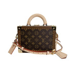 Louis Vuitton Monogram 2-Way Bag Petite Valise Handbag Brown — view 2