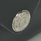 Hermes Christine Shoulder Bag Buffalo Graphite Gray Silver — view 7