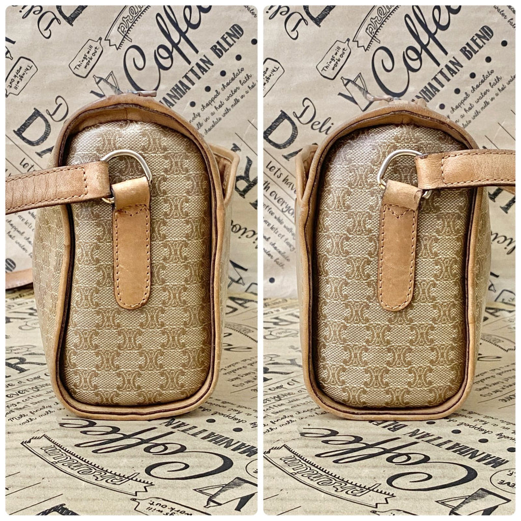 Celine Shoulder Bag Macadam Smartphone Travel Brown — view 5