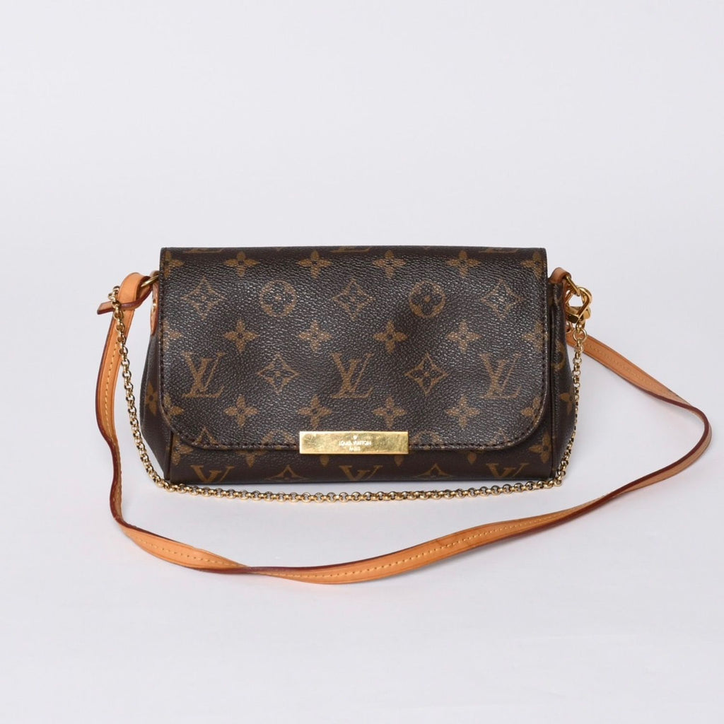 Louis Vuitton Favorite PM Shoulder Bag Monogram Brown Gold