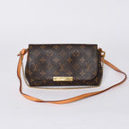 Louis Vuitton Favorite PM Shoulder Bag Monogram Brown Gold