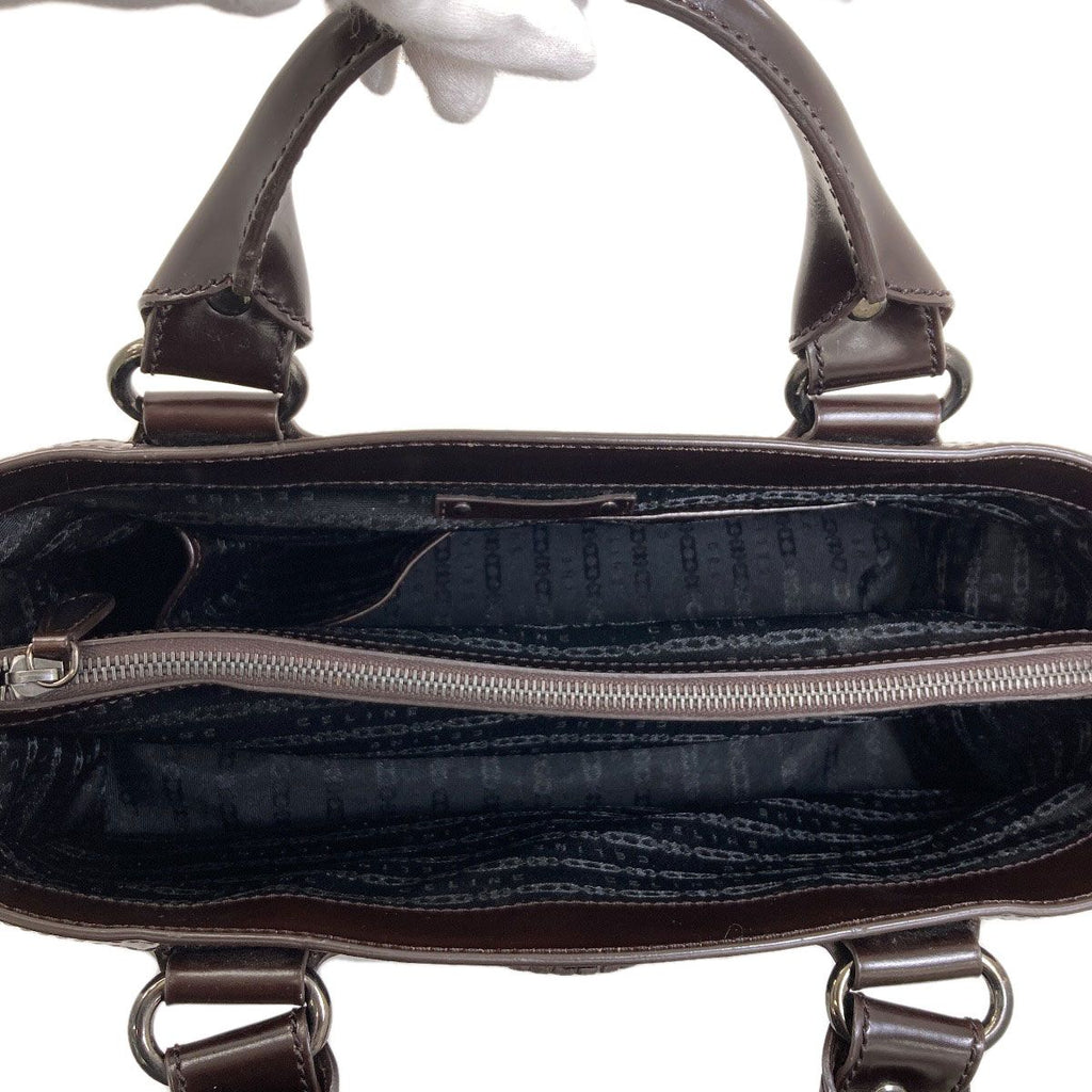 Celine Boogie Bag C Saruki Handbag Leather Canvas — view 5