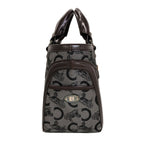 Celine Boogie Bag C Saruki Handbag Leather Canvas — view 3