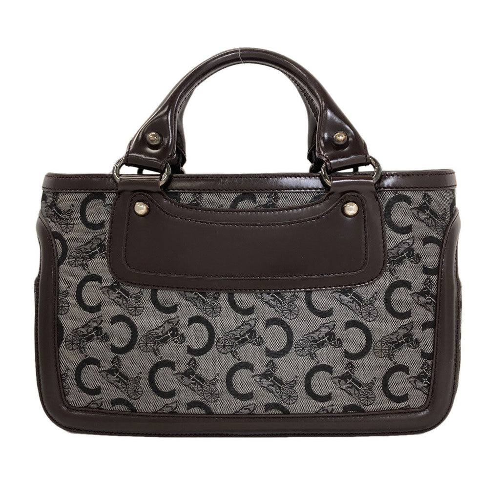 Celine Boogie Bag C Saruki Handbag Leather Canvas — view 2