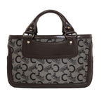 Celine Boogie Bag C Saruki Handbag Leather Canvas — view 2
