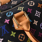 Louis Vuitton Speedy 30 Handbag Monogram Multicolor Black Gold Takashi Murakami — view 8