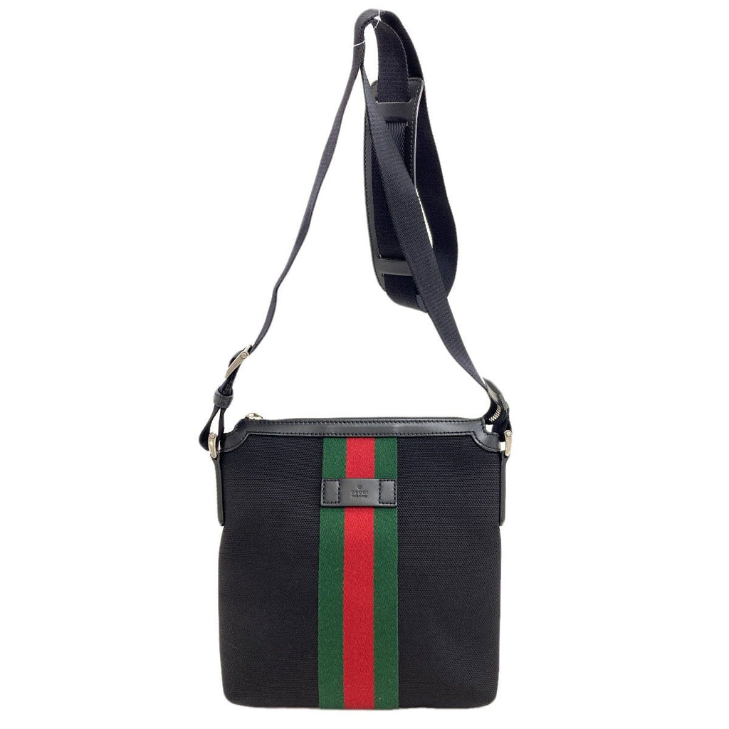 Gucci Sherry Line Shoulder Bag Nylon Canvas