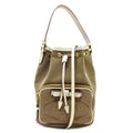 Prada Fiocco Drawstring Bag 2-Way Handbag Canvas