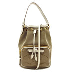 Prada Fiocco Drawstring Bag 2-Way Handbag Canvas