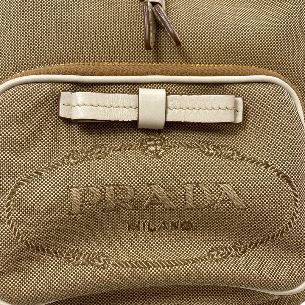 Prada Fiocco Drawstring Bag 2-Way Handbag Canvas — view 9
