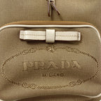 Prada Fiocco Drawstring Bag 2-Way Handbag Canvas — view 9