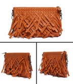 Bottega Veneta Chain Shoulder Bag Crossbody Fringe Intrecciato — view 2