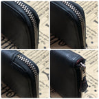 Hermes Wallet Silk in Round Silky Pop Black — view 4