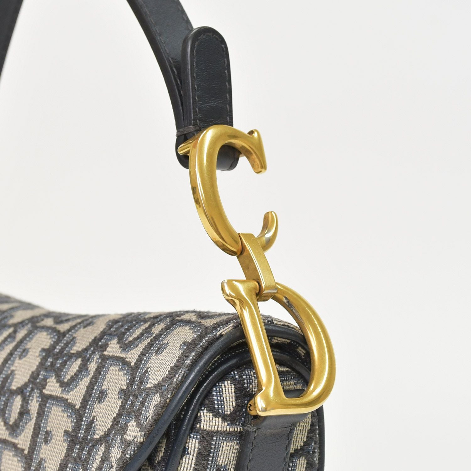 Dior Saddle Mini Bag M ZQ Oblique Navy — view 5