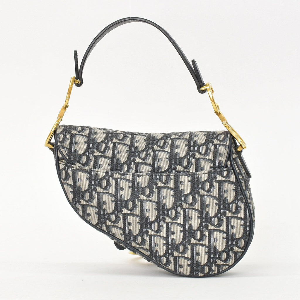 Dior Saddle Mini Bag M ZQ Oblique Navy — view 3