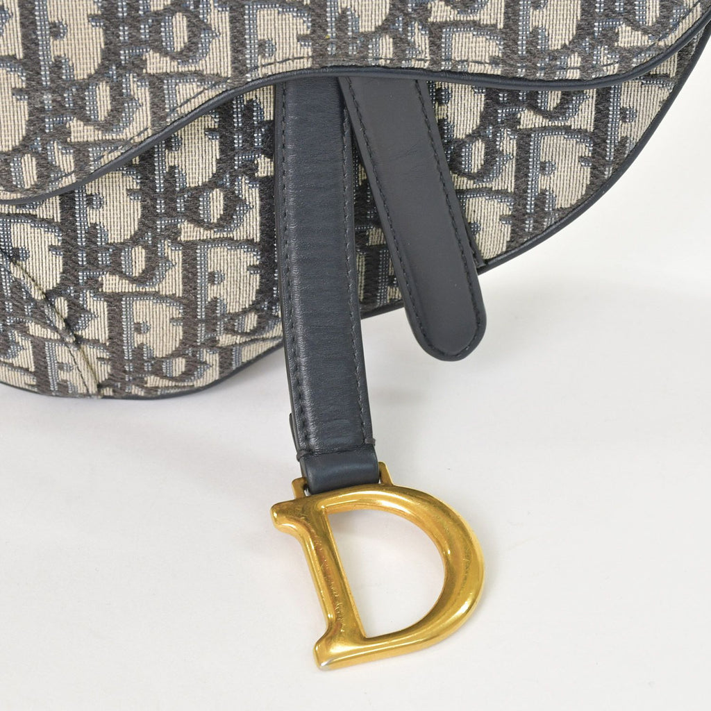 Dior Saddle Mini Bag M ZQ Oblique Navy — view 6