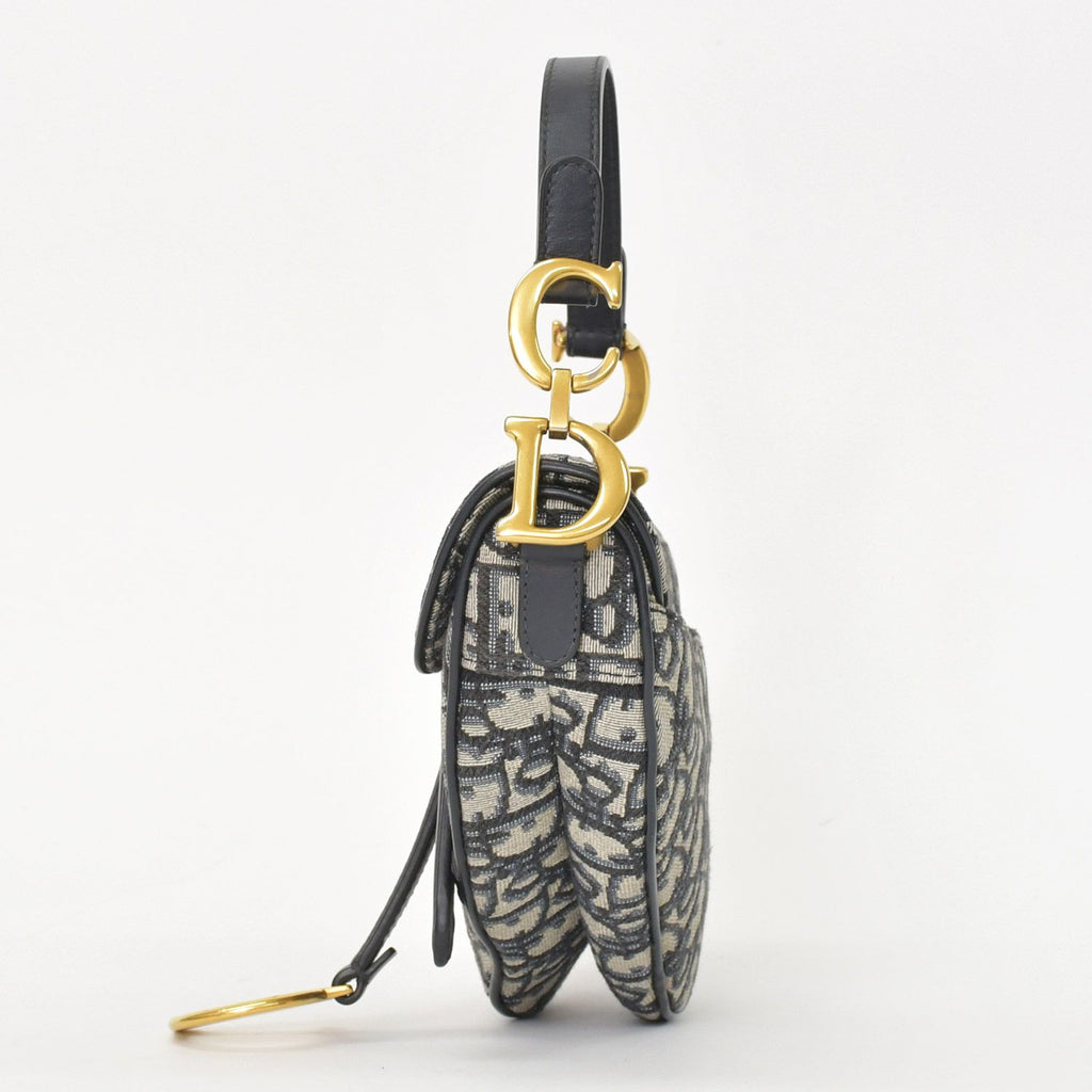 Dior Saddle Mini Bag M ZQ Oblique Navy — view 2