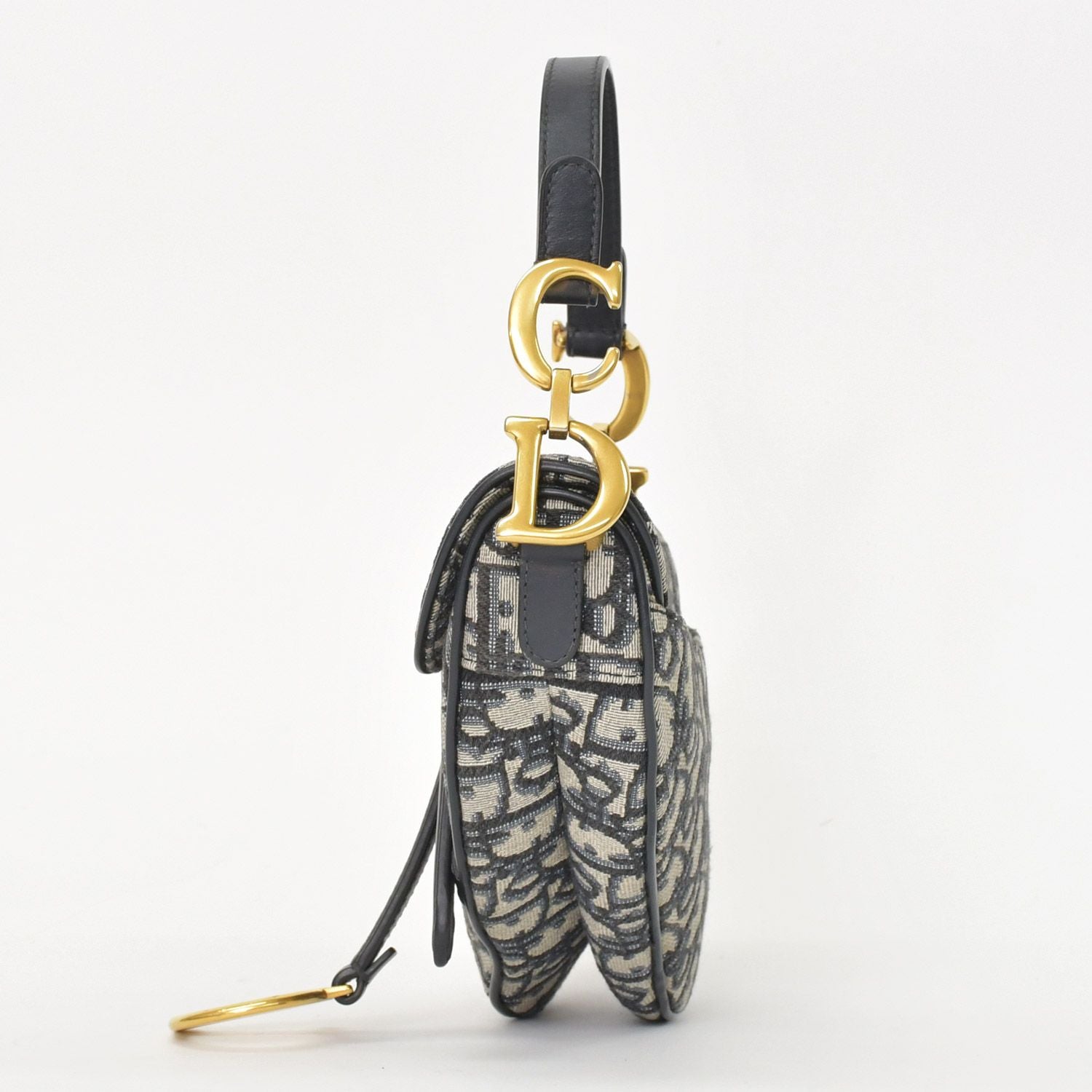 Dior Saddle Mini Bag M ZQ Oblique Navy — view 2