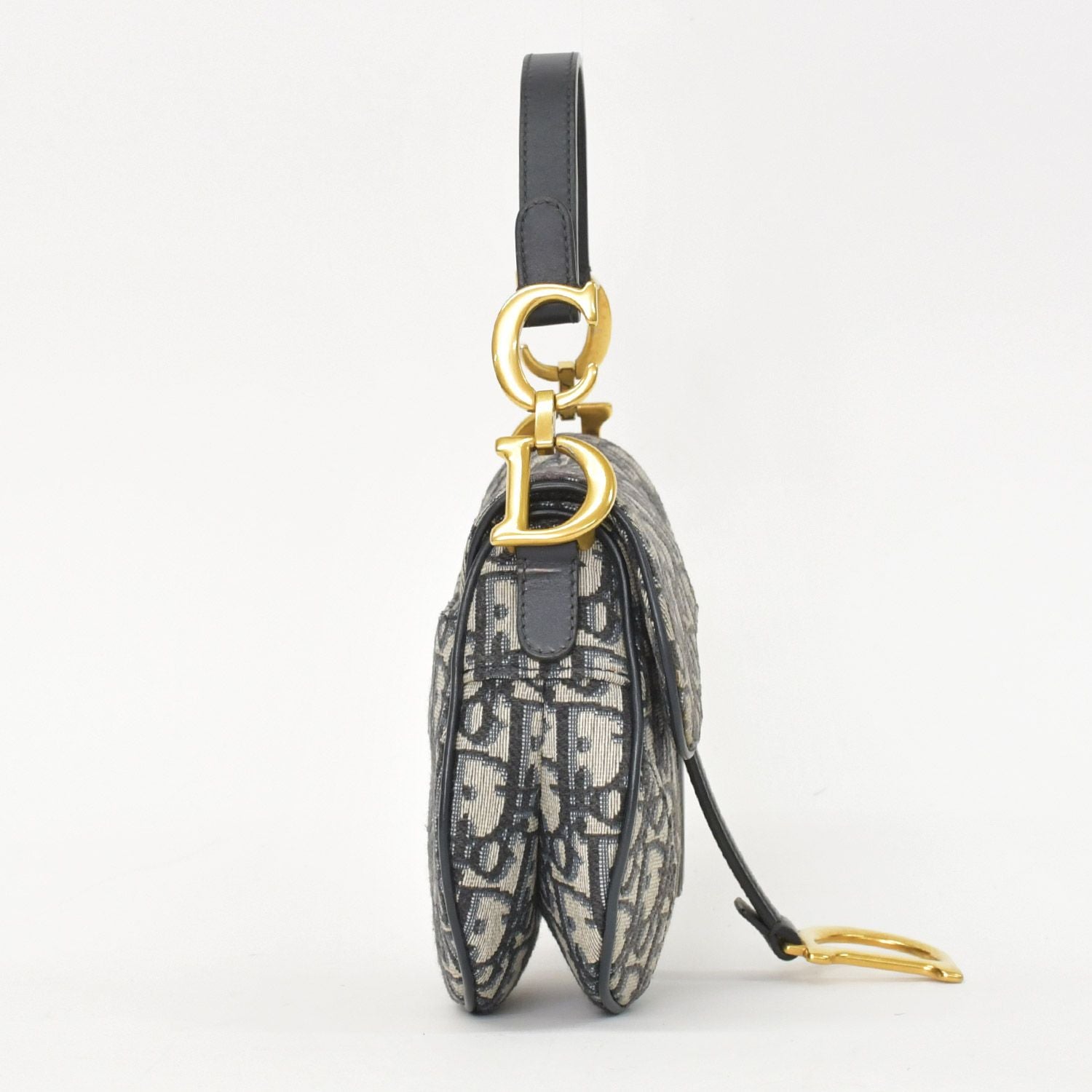 Dior Saddle Mini Bag M ZQ Oblique Navy — view 4