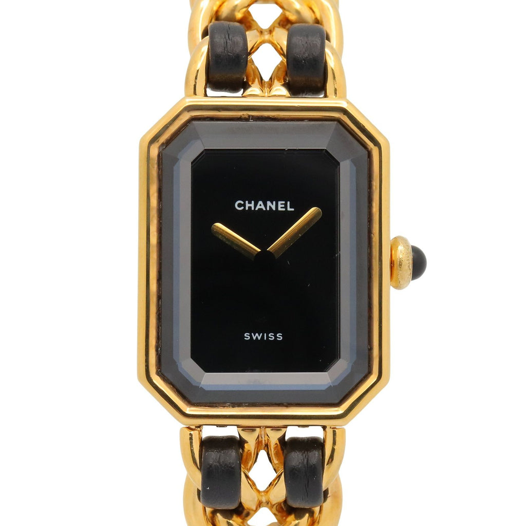 Chanel Watch Premiere S Black Leather