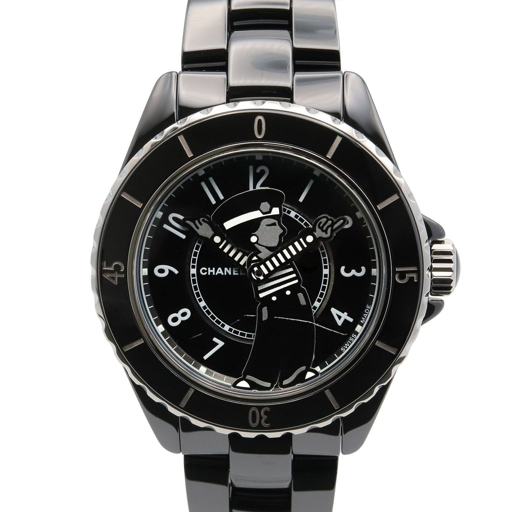 Chanel Watch Mademoiselle la Pausa Black Ceramic